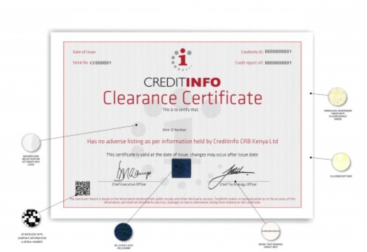 CRB CLEARANCE CERTIFICATE - CRB KENYA